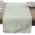 thumbnail image 5 of SARO 15062.BG1672B 16 x 72 in. Rectangle Pompom Design Table Runner  Blue Grey, 5 of 5