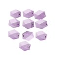 thumbnail image 3 of veasfak 10 Pieces Wood Spacer Beads Geometric for DIY Projects Farmhouse Keychain Violet Light Violet, 3 of 9