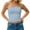 Blue2, variant on Mgmyaa Womens Tube Tops Basic Backless Cold Shoulder Sleeveless Bandeau Strapless Crop Tops Summer Outfits