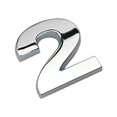 thumbnail image 2 of Soumake Number Letter Self-Adhesive Auto Sticker Car Badge Decals Emblem Decoration Practical, 2 of 7