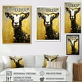 thumbnail image 3 of Designart "Modern Art Vibrant Caprine Likeness I" Animals Goat Picture Framed Wall Art Living Room, 3 of 5