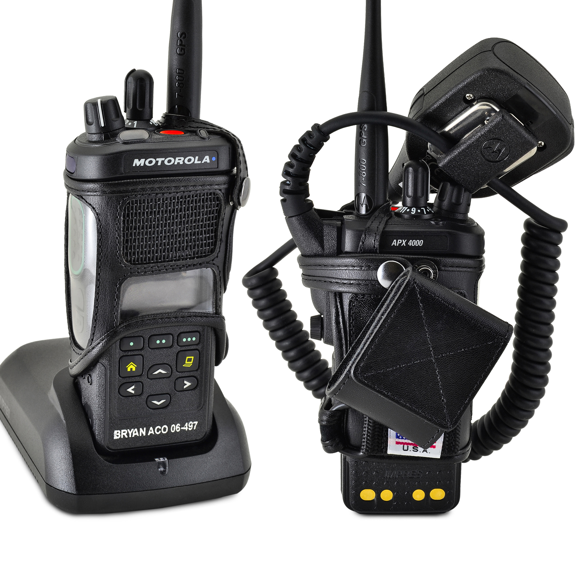 Turtleback Carry Holder for Motorola APX 4000 Fire and Police Two Way