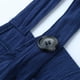 thumbnail image 3 of Gibobby pantalones siameses Mono informal con botones para mujer, mono largo con tirantes, mono con bolsillo sólido para mujer(Azul， L), 3 of 5