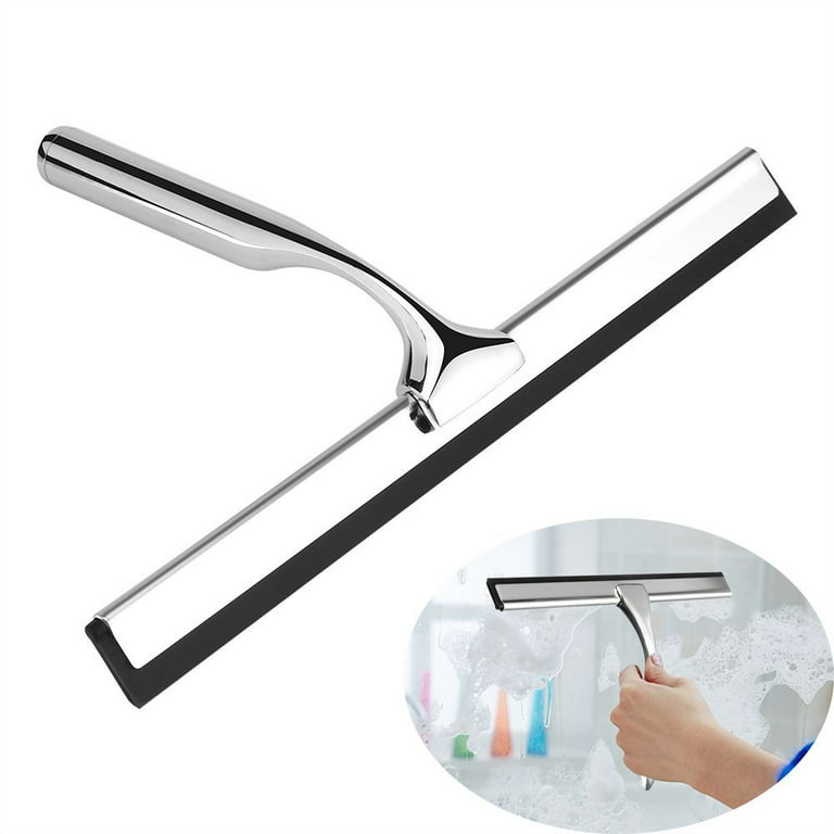 Squeegee Shower Squeegee Stainless Steel Window Squeegee Bathroom Squeegee  for Mirror Shower Glass Wiper Car