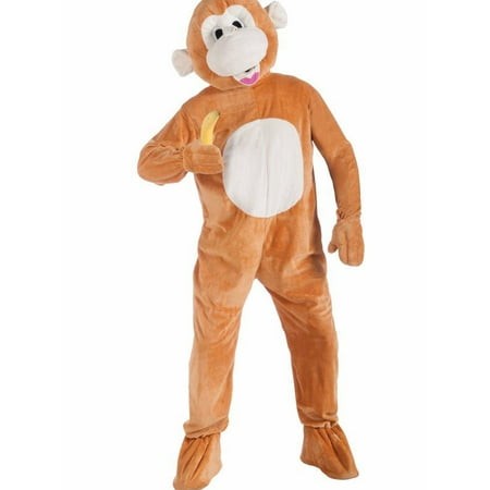 Forum Novelties Plush Monkey Mascot Costume, Brown,