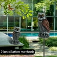 thumbnail image 4 of Dispositivos de Control de Espantapájaros con Señuelo de Búho Falso Giratorio de 360°, Elemento Disuasorio de Búhos, Decoración de Jardín B, 4 of 5