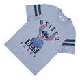 thumbnail image 4 of Disney Women's Lilo and Stitch Shirt, Graphic Print Sporty Stitch T-shirt Slate – XS, 4 of 5
