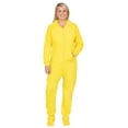 thumbnail image 4 of Footed Pajamas - Lemon Yellow Adult Hoodie Fleece One Piece - Adult - Double XL/Wide (Fits 6'4 - 7'0"), 4 of 5