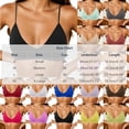 thumbnail image 5 of qolati Sports Bras for Women Adjustable Spaghetti Strap Backless Bralette Ribbed Knit Padded Workout Gym Yoga Bras Tops Everyday Wireless Bras S, 5 of 5