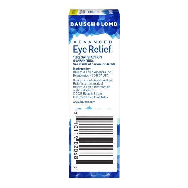 Bausch & Lomb Advanced Eye Relief Redness Maximum Relief Eye Drops, 0.50 oz (Pack of 4)