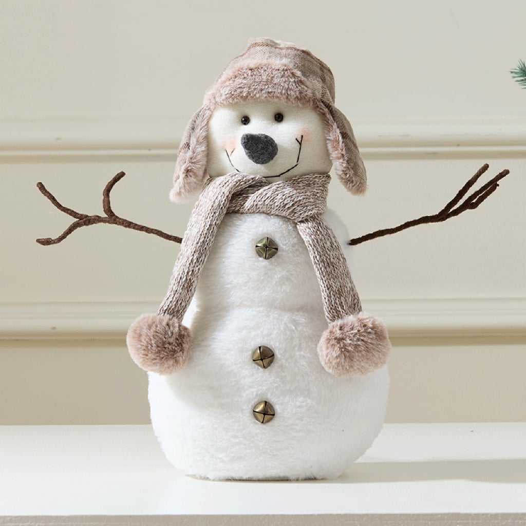 PatungKu Christmas Santa Snowman Figurines Miniature Decoration Home Tabletop Decoration for Home Shop