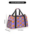 thumbnail image 3 of Disketp Yellow Lemon And Orange Bolsa de Viaje Tipo Duffle, Bolso de Mano para Fin de Semana para Mujer, Bolsa de Gimnasio Ligera para Hombre, Esencial para Viajes, 3 of 7