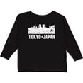 thumbnail image 3 of Inktastic Tokyo Japan City Skyline with Grunge Boys or Girls Long Sleeve Toddler T-Shirt, 3 of 5