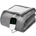 thumbnail image 1 of Manta eléctrica, manta de franela, colchón de invierno, lavable a máquina, doble capa, Control de temperatura, manta calentada más cálida, 1 of 5