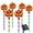 A-16in, variant on Halloween Decorations Outdoor Solar Pumpkin Bat Ghost Garden Stake Lights, 16 in 6-Pack Solar Halloween Lights Waterproof for Outside Home Patio Yard Pathway Grave Lawn Porch Party Decor