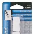 thumbnail image 5 of Shepherd Hardware Furniture Chair Leg Tips Caps 1/2 in Plastic White 4 Count, 12 Pack, 5 of 7