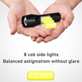 thumbnail image 2 of LED Flashlight 3 Lighting Modes Zoom Torch Light USB Rechargeable LED Torch Lamp Waterproof Flash Light, 2 of 9