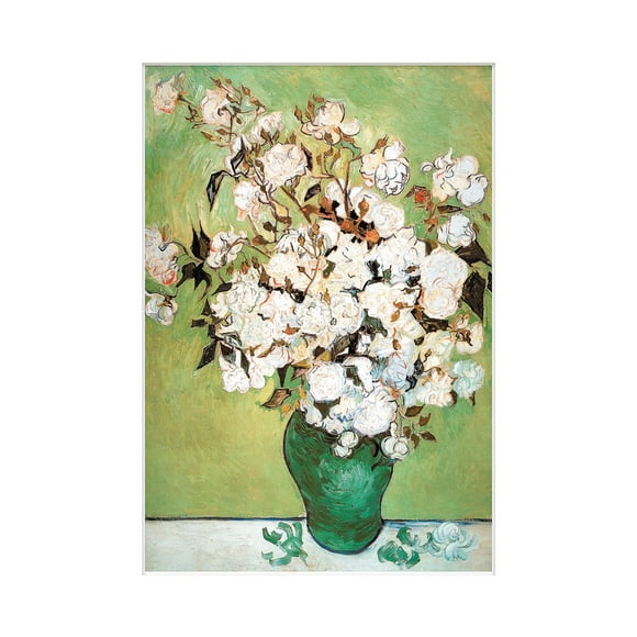 Vincent Van Gogh Vase avec Imprimé de Roses