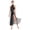 Black, variant on Womens Modern Lyrical Dance Dress Sparkly Halter Sleeveless Mesh Slit Hem Leotard Contemporary Dancewear Green XXL