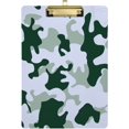 thumbnail image 2 of FMSHPON Fun Summer Green Camo Clipboard Hardboard Wood Nursing Clip Board and Pull for Standard A4 Letter 13x9 inches, 2 of 5