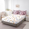 thumbnail image 4 of YST 7 Piece Bed in a Bag Queen Size Comforter Set for Kids Pink Halloween Bat Bedding Set,Cartoon Bat Reversible Bed Set,Happy Halloween Comforter with Sheet Set,All Season, 4 of 5