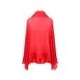 thumbnail image 5 of Idoravan Womens Ruffle Top Women's Summer Long Sleeve Sheer Chiffon Cardigan Thin Shawl Top, 5 of 7