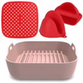 thumbnail image 1 of Juego de accesorios para freidora de aire, olla de silicona para freidora de aire, herramienta de cocina Afortunado Sencillez, 1 of 5