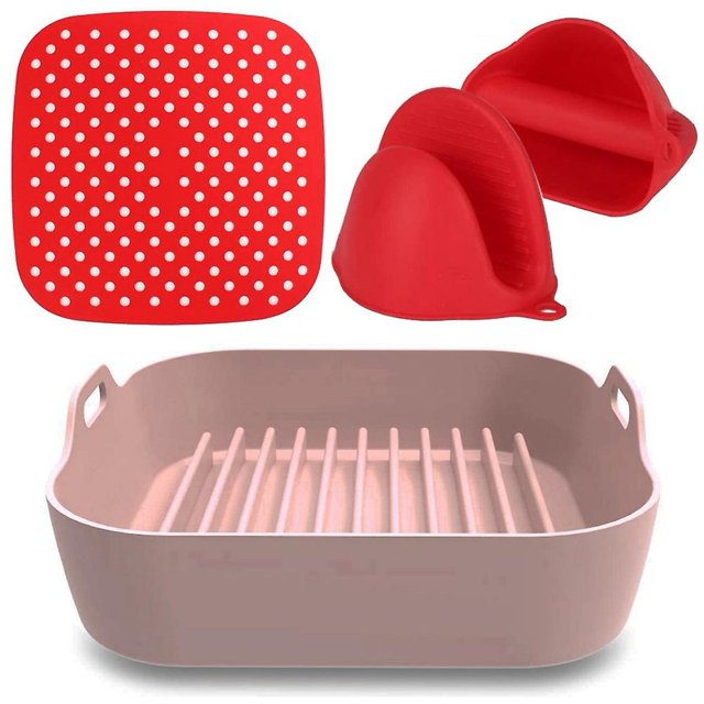 Juego de accesorios para freidora de aire, olla de silicona para freidora de aire, herramienta de cocina Afortunado Sencillez