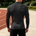 thumbnail image 4 of SUYIDA Men's Ice Silk Mesh Zip Top, Long Sleeve Breathable Athletic Tee, Quick Dry Comfortable Fit Shirt, 4 of 6