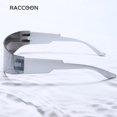 thumbnail image 5 of Sunglasses Mirror One Piece Eyewear 2000s 90s Aesthetic Goggles, 5 of 5