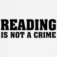 thumbnail image 3 of CafePress - Reading Is Not A Crime Kids Baseball Jersey - Kids Cotton Baseball Jersey, 3/4 Sleeve Shirt, 3 of 4