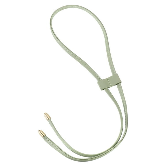 Uxcell 85.5cm/33.7" PU Leather Drawstring Pull String Purse Strap for Bucket Bag, Green