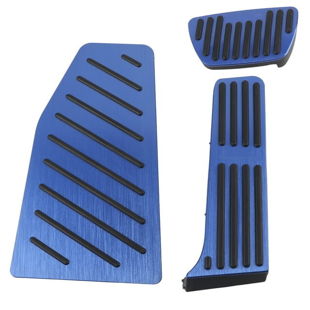 Juego de 3 pedales antideslizantes para reposapiés de freno y acelerador de coche, de aleación de aluminio, de repuesto para RAV4 XA50 2019.-2021