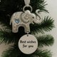 thumbnail image 3 of Adorno navideño de la amistad para mujer | Adorno de metal con forma de elefante para árbol con palabras inspiradoras | Regalo navideño para mejores amigas y hermanas, 3 of 3