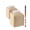 Double Beige, variant on Minzimin Tissue Box Cover, Minzimin Square PU Leather Tissue Box Holder, Modern Tissue Case Facial Paper Organizer Dispenser，5X5X5''