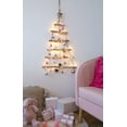 thumbnail image 3 of Árbol de pared de ramita de Navidad de 80 cm de altura, con luces LED que funcionan con batería, escalera de madera colgante de decoración de pared de Navidad, montaje en pared estilo vintage chic festivo - verde brillar Electrónica, 3 of 6