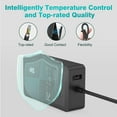 thumbnail image 4 of 65W Surface Pro Laptop Charger for Microsoft Surface Pro 10, 9, 8, 7+, 7, 6, 5, 4, 3, X, Windows Surface Laptop 6, 5, 4, 3, 2, 1, Surface Go Tablet, Surface Book 3, 2, 1, Support 44W, 36W, LED, 10FT, 4 of 10