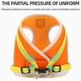 thumbnail image 3 of Pet Cats And Dogs Reflective And Breathable Vest Leash, Adjustable Hanging Pendant (Three Generations), Chest Harness, Gray And Black Color-Blocked Xl Size Orange And Yellow Color S, 3 of 9