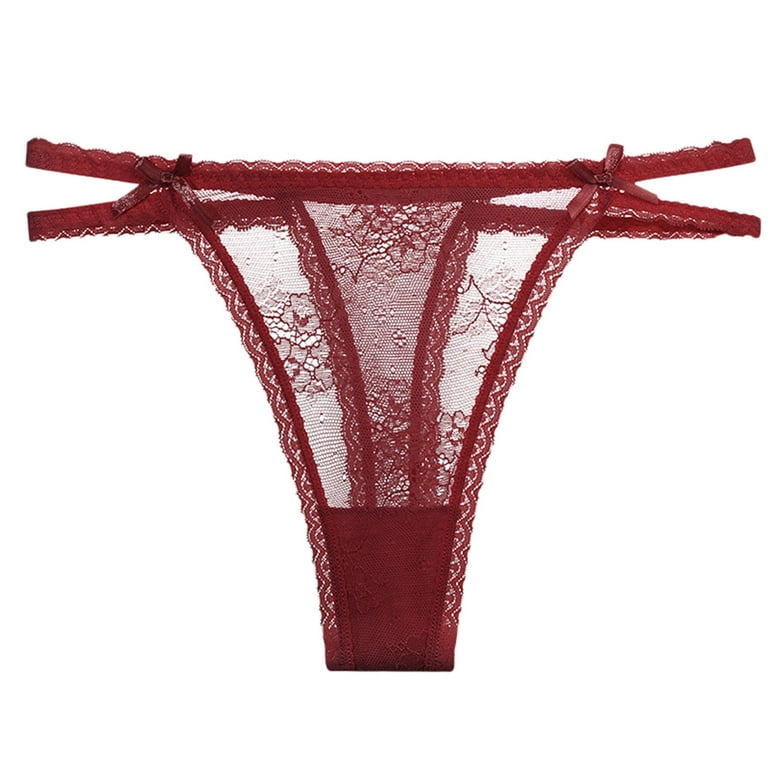  Seamless Thongs For Women No Show Panties V-waisted