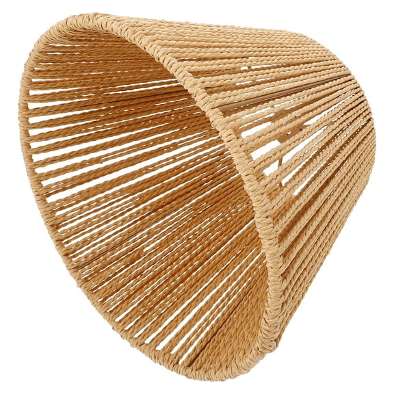 MLINS Rattan Lamp Shade Chandelier Lampshade Woven Pendant Light Cover Hanging Lamp Pendant Lamp Shades Handmade Lampshade for Home Restaurant