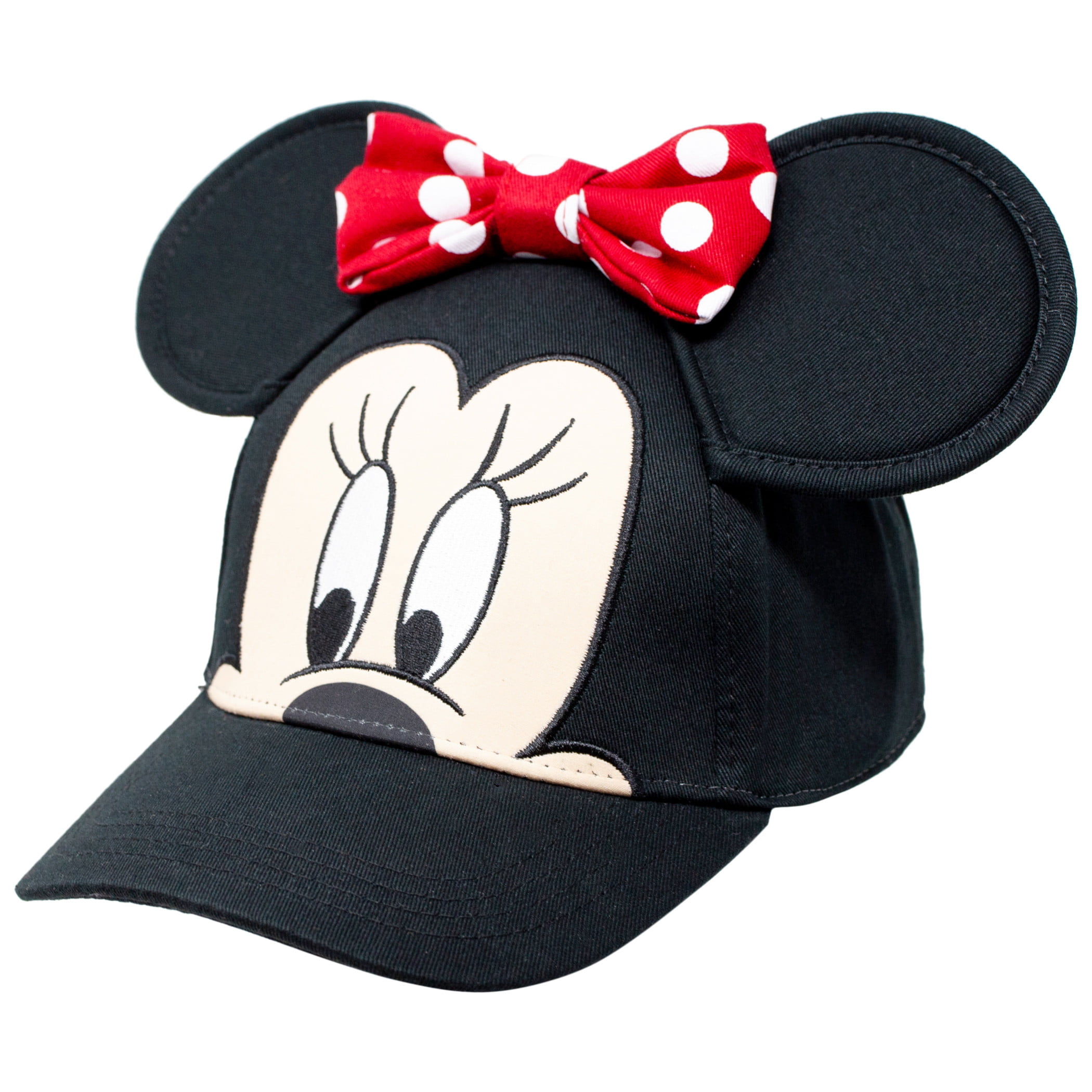 Disney Minnie Mouse Official ladies/ Girls Black One size summer cap 3D Ears 