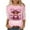 C, variant on Women's Valentine's Day Plus Size T-Shirt Cute Cow Printed 3/4 Sleeve Tshirt Crew Neck Graphic Tee,XXL,A