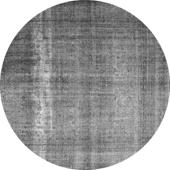Ahgly Company Indoor Round Persian Gray Traditional Area Rugs, 7' Round