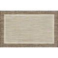 thumbnail image 3 of Bliss Rugs Solid Border Indoor Outdoor Rug Low-Profile Floor Mat for Patio, Entrance, Front Door |Brown, 2' x 3', 3 of 8