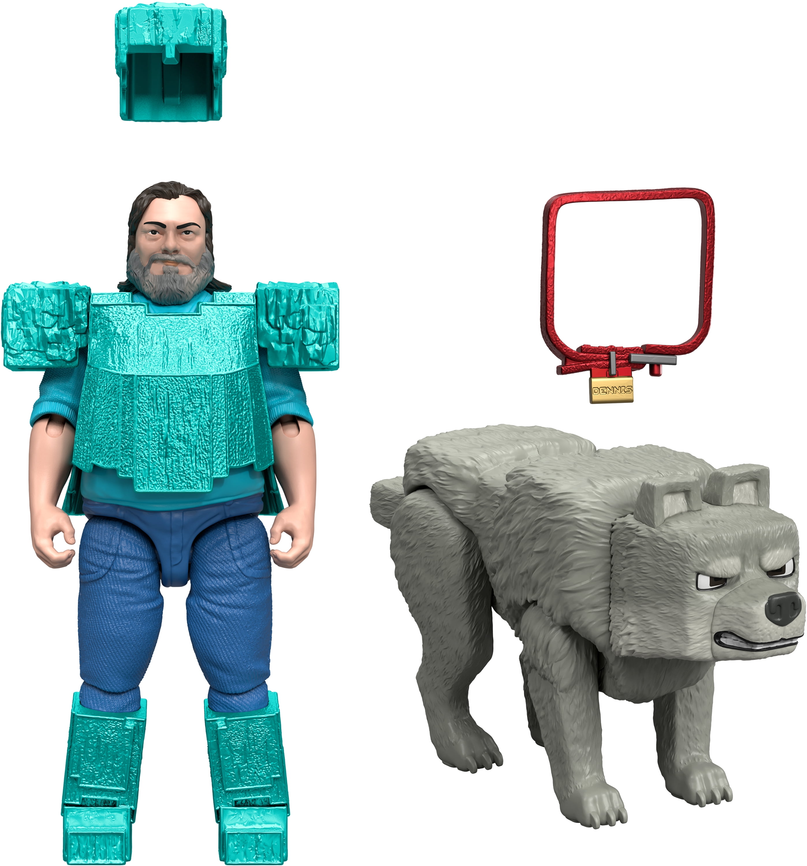 Minecraft Man’s Best Wolf Pack with 2 Action Figures & 2 Accessories, Set Inspired by the Movie, MINECRAFT MINECRAFT MOVIE STEV