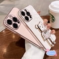 thumbnail image 3 of Carcasa De Oso Violento Para OnePlus 8T Nord 2 5G 9 8 Pro Nothing Phone 1 Funda De Teléfono Galvanoplastia Candy Bear Soporte De Silicona Anticaída Suave Cubierta Protectora, 3 of 4