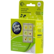 Glue Dots 0.5 Removable Clear Dot Roll, 200 Count