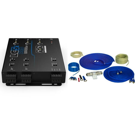 AudioControl LC5iPRO 5 Channel Lineout Converter With Accubass with 8GA OFC Pure Copper Wiring Kit