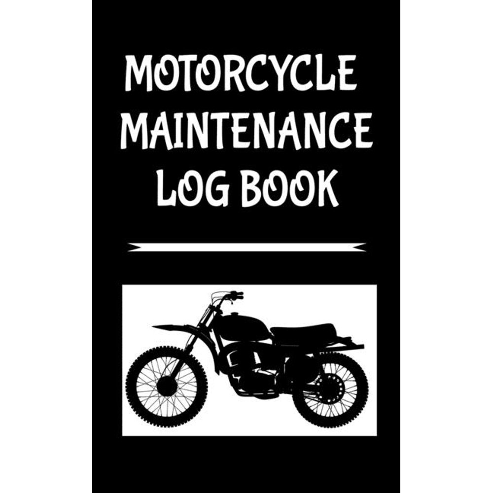 Motorcycle Maintenance Log Book 5" x 8" Saddlebag Sized 10 Year
