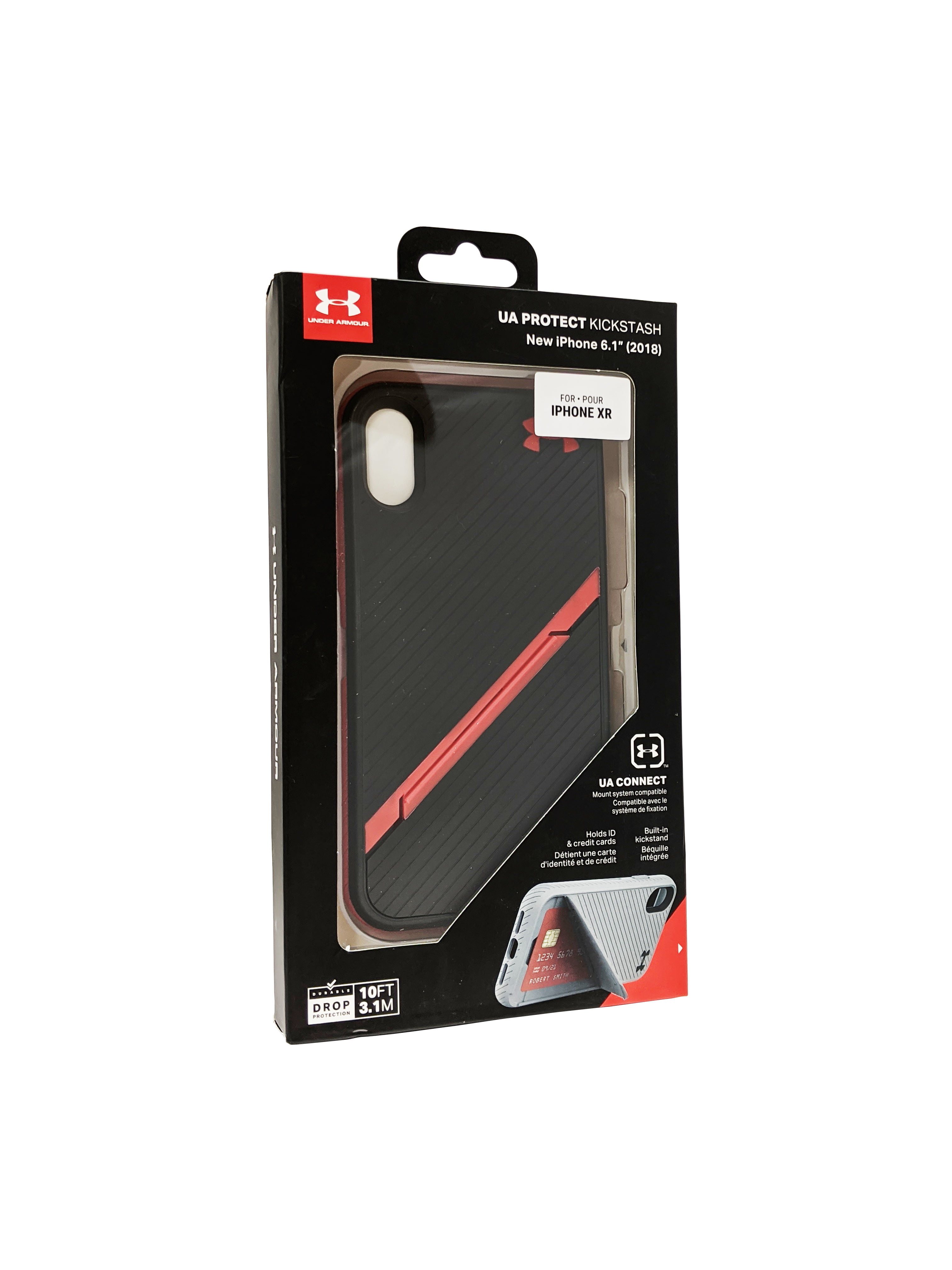 Under Armour UA Protect Kickstash Series Case for Apple iPhone XR -  Black/Red